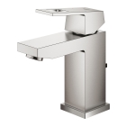Смеситель для раковины GROHE Eurocube с донным клапаном, суперсталь (23127DC0)