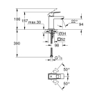 Смеситель для раковины GROHE Eurocube, хром (23132000)