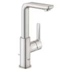Смеситель для раковины GROHE Lineare с донным клапаном, L-Size, суперсталь (23296DC1)