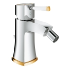Смеситель для биде GROHE Grandera с донным клапаном, хром/золото (23315IG0)