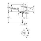Готовый комплект для ванной комнаты GROHE BauLoop (NB0056)