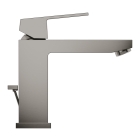 Смеситель для раковины GROHE Eurocube с донным клапаном, темный графит матовый (23445AL0)
