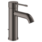 Смеситель для раковины GROHE Essence с донным клапаном, темный графит глянец (23589A01)