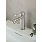 Смеситель для раковины GROHE Essence S-Size II с донным клапаном, суперсталь (23589DC1)