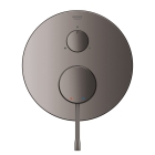 Внешняя часть смесителя для ванны GROHE Essence с переключателем на 3 положения, темный графит глянец (24092A01)