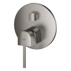 Внешняя часть смесителя для ванны GROHE Plus с переключателем на 3 положения, темный графит матовый (24093AL3)