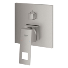 Внешняя часть смесителя для ванны GROHE Eurocube с переключателем на 3 положения, суперсталь (24094DC0)