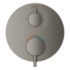 Внешняя часть термостата для душа GROHE Atrio на 2 потребителя, темный графит матовый (24135AL3)