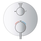 Внешняя часть термостата для ванны GROHE Atrio на 2 потребителя, хром (24138003)