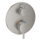 Внешняя часть термостата для ванны GROHE Atrio на 2 потребителя, суперсталь (24138DC3)