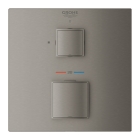 Внешняя часть термостата для душа GROHE Grohtherm Cube на 1 потребителя, темный графит матовый (24153AL0)