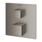 Внешняя часть термостата для душа GROHE Grohtherm Cube на 1 потребителя, темный графит матовый (24153AL0)