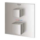 Внешняя часть термостата для душа GROHE Grohtherm Cube на 1 потребителя, суперсталь (24153DC0)