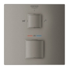 Внешняя часть термостата для ванны GROHE Grohtherm Cube на 2 потребителя, темный графит матовый (24155AL0)