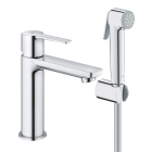 Смеситель для раковины GROHE Lineare S-size с душевым гарнитуром, хром (24190000)