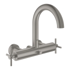 Смеситель для ванны GROHE Atrio двухвентильный, внешнего монтажа, суперсталь (25010DC3)