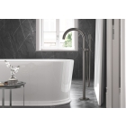 Внешняя часть смесителя для ванны GROHE Atrio напольного монтажа, двухвентильный, темный графит матовый (25044AL3)