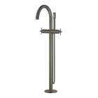 Внешняя часть смесителя для ванны GROHE Atrio напольного монтажа, двухвентильный, темный графит матовый (25044AL3)