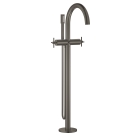 Внешняя часть смесителя для ванны GROHE Atrio напольного монтажа, двухвентильный, темный графит матовый (25044AL3)