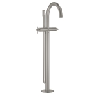 Внешняя часть смесителя для ванны GROHE Atrio напольного монтажа, двухвентильный, суперсталь (25044DC3)