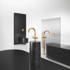 Внешняя часть смесителя для ванны GROHE Atrio напольного монтажа, двухвентильный, холодный рассвет глянец (25044GL3)