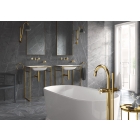 Внешняя часть смесителя для ванны GROHE Atrio напольного монтажа, двухвентильный, холодный рассвет глянец (25044GL3)