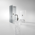 Верхний душ с душевым кронштейном 380 мм, 1 режим струи, GROHE Rainshower, темный графит матовый, (26066AL0)