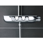 Душевая система с термостатом для настенного монтажа, GROHE Rainshower System SmartControl Duo 360, белая луна, (26250LS0)
