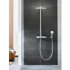 Душевая система с термостатом для настенного монтажа, GROHE Rainshower System SmartControl Duo 360, белая луна, (26250LS0)