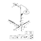 Душевая система GROHE Rainshower SmartActive 310 Mono с термостатом, хром (26657000)