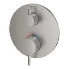Внешняя часть термостата для ванны GROHE Atrio на 2 потребителя, суперсталь (24138DC3)
