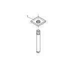 Душевой кронштейн потолочный GROHE Rainshower neutral 151 мм, хром (27485000)