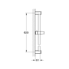 Душевая штанга GROHE Tempesta Rustic 600 мм, хром (27519000)