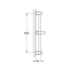 Душевая штанга GROHE Tempesta Classic 600 мм, хром (27523000)