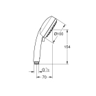 Ручной душ GROHE New Tempesta Cosmopolitan 100 II, расход 5,7 л/мин, хром (2757120E)