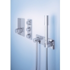 Держатель настенный для ручного душа GROHE Grohtherm F с подключением для душевого шланга, хром (27621000)