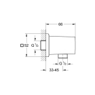 Подключение для душевого шланга GROHE Allure Brilliant, суперсталь (27707DC0)
