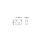 Шайба выравнивания для душевой штанги GROHE Euphoria Cube (27845000)