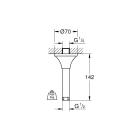 Душевой кронштейн потолочный GROHE Rainshower Grandera 142 мм, хром (27978000)