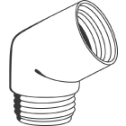 Угловой переходник для подключения душевого шланга 1/2″ x 1/2″ GROHE Sena, хром (28389000)