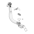 Наливной, сливной и переливной гарнитур GROHE Talentofill для анатомических ванн, встраиваемая часть, (28991000)