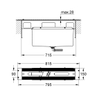 Монтажный ящик для установки смесителей на бортик ванной GROHE (29037000)