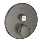 Внешняя часть термостата для душа GROHE Grohtherm SmartControl на 1 потребителя, круглая, темный графит матовый (29118AL0)