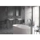 Внешняя часть термостата для ванны и душа GROHE Grohtherm SmartControl на 3 потребителя, круглая, суперсталь (29121DC0)