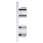 Внешняя часть термостата для душа GROHE Allure скрытого монтажа на 2 потребителя, квадратная, хром (29181002)