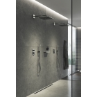 Внешняя часть термостата для душа GROHE Allure скрытого монтажа на 2 потребителя, квадратная, темный графит глянец (29181A02)