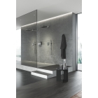 Внешняя часть термостата для душа GROHE Allure скрытого монтажа на 2 потребителя, квадратная, темный графит глянец (29181A02)