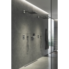 Внешняя часть термостата для душа GROHE Allure скрытого монтажа на 2 потребителя, квадратная, темный графит глянец (29181A02)
