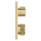 Внешняя часть термостата для душа GROHE Allure скрытого монтажа на 2 потребителя, квадратная, холодный рассвет матовый (29181GN2)