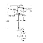 Смеситель для раковины GROHE BauEdge, S-size, хром (23329000)